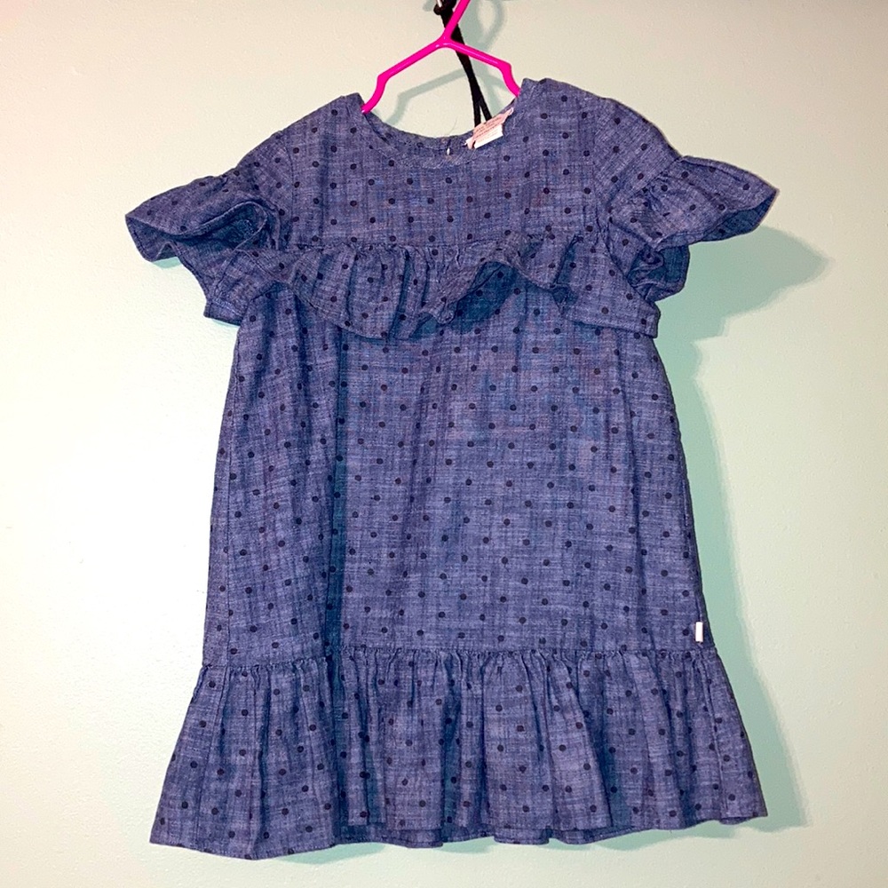 Kate Spade Denim Ruffle Dress